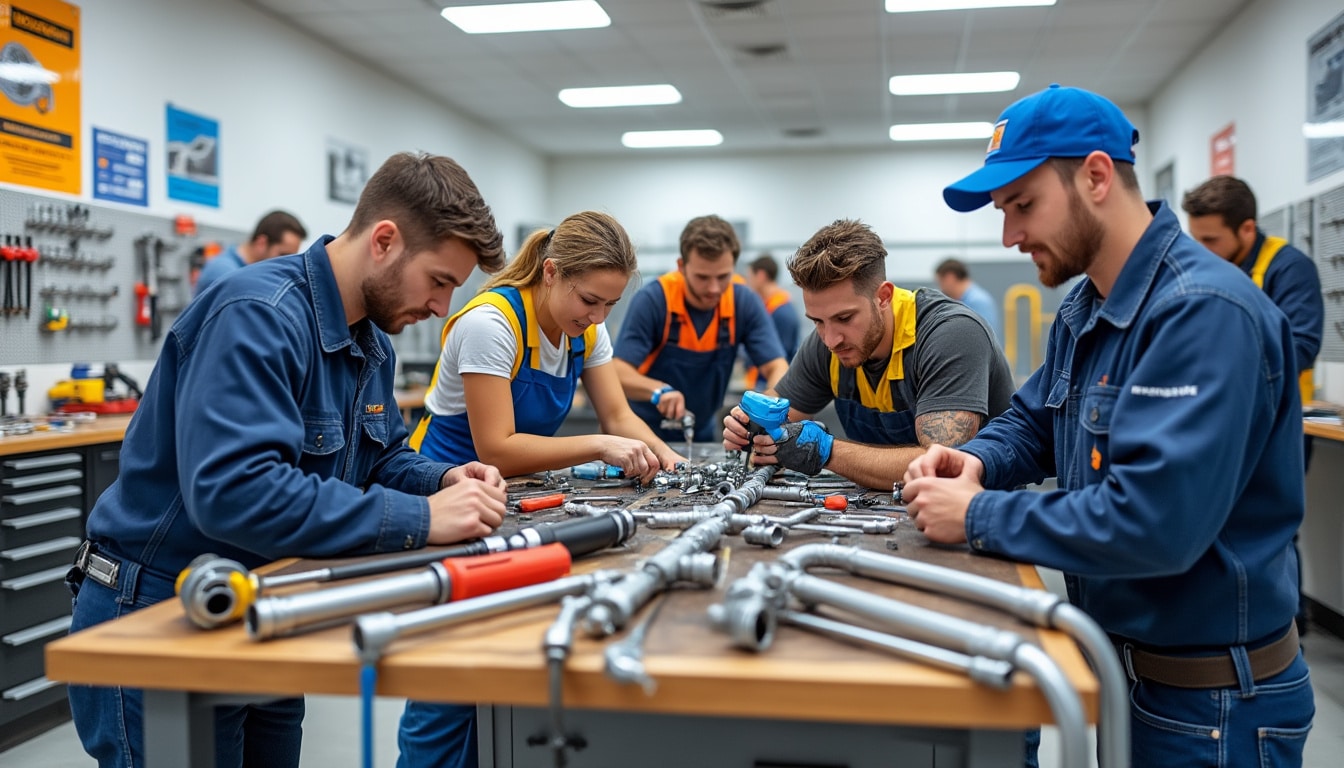 découvrez notre sélection des meilleures formations en plomberie, adaptées aux débutants et aux professionnels. apprenez les compétences essentielles, maîtrisez les techniques avancées et boostez votre carrière dans le secteur de la plomberie grâce à des cours pratiques et certifiés.
