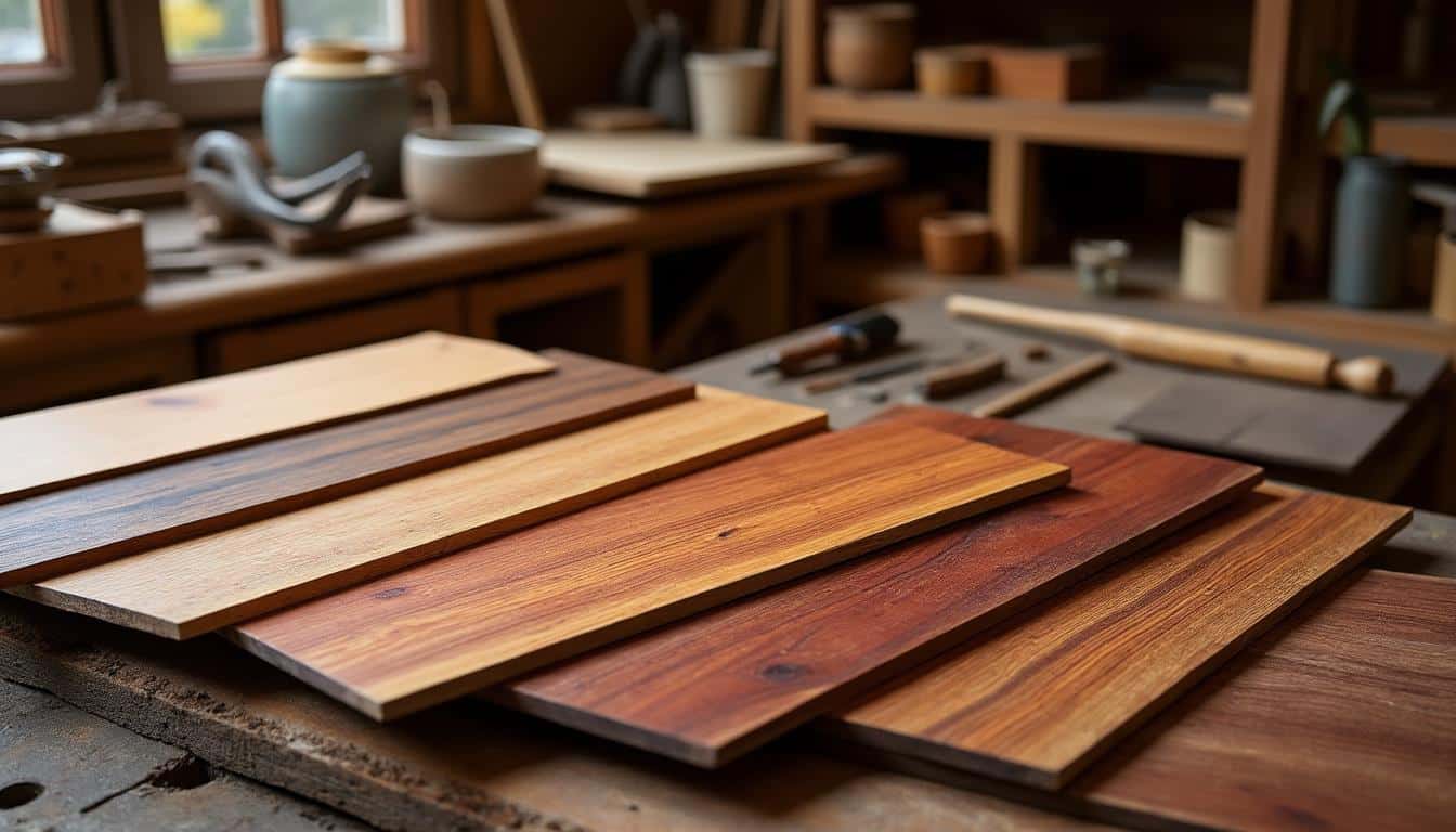 Illustration: Les principales essences de bois rouge utilisées en menuiserie