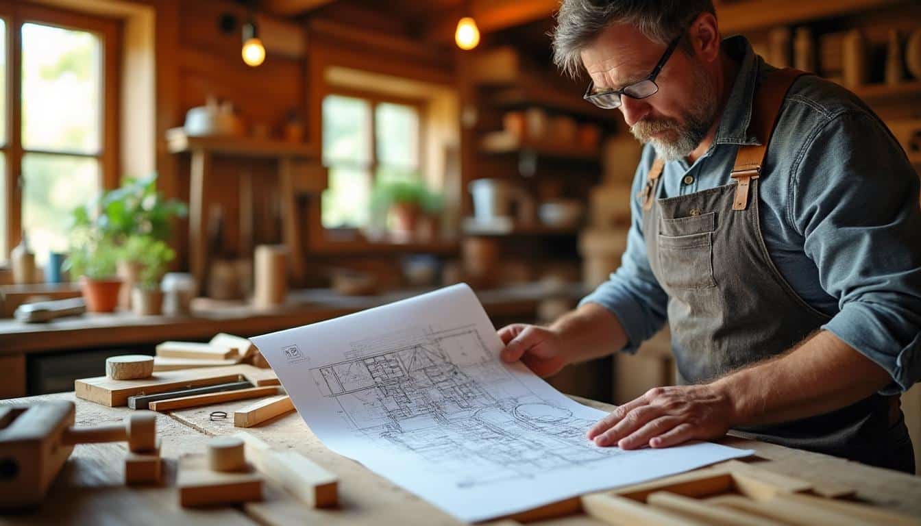 Illustration: Définition et utilité d’un plan de menuiserie en bois au format PDF