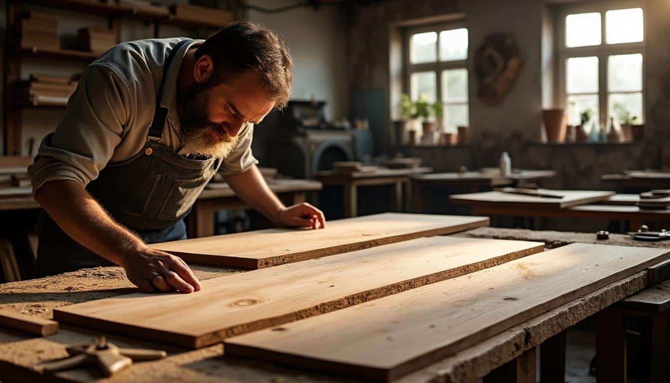 Illustration: L’importance du temps de séchage du bois en menuiserie