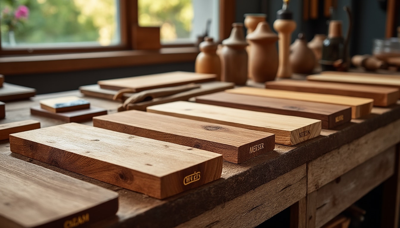 Illustration: Définition et importance des essences de bois en menuiserie