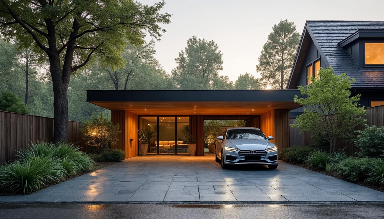 Image mise en avant pour Guide pratique : tout savoir sur le carport moderne