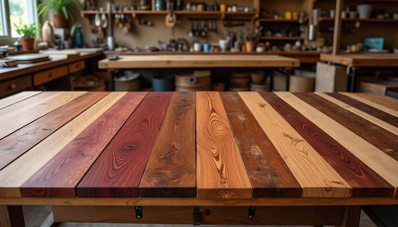 Illustration: Comprendre les bois exotiques à la teinte rouge : définitions et particularités