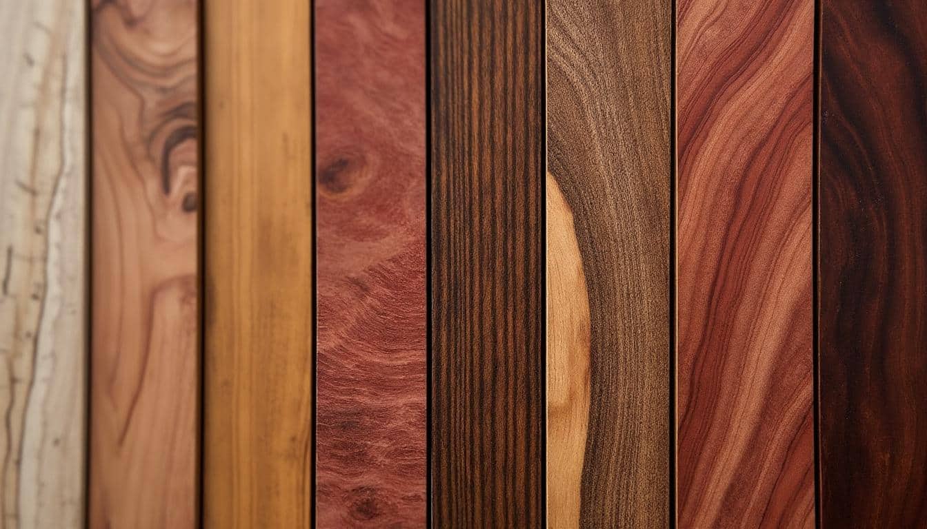 Liste des bois exotiques rouges : guide complet et conseils experts