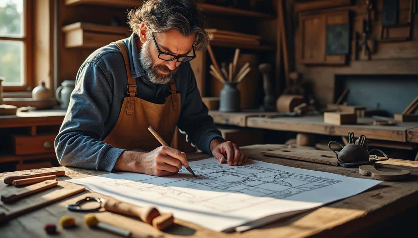 Illustration: Pourquoi un plan est-il indispensable pour réussir un projet en menuiserie ?