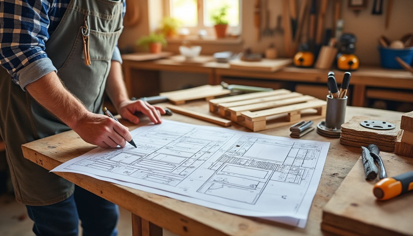 Illustration: Comprendre ce qu’est un schéma plan de meuble en palette au format PDF gratuit