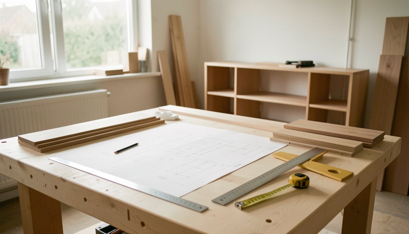 Concevoir un meuble sur mesure avec un plan précis